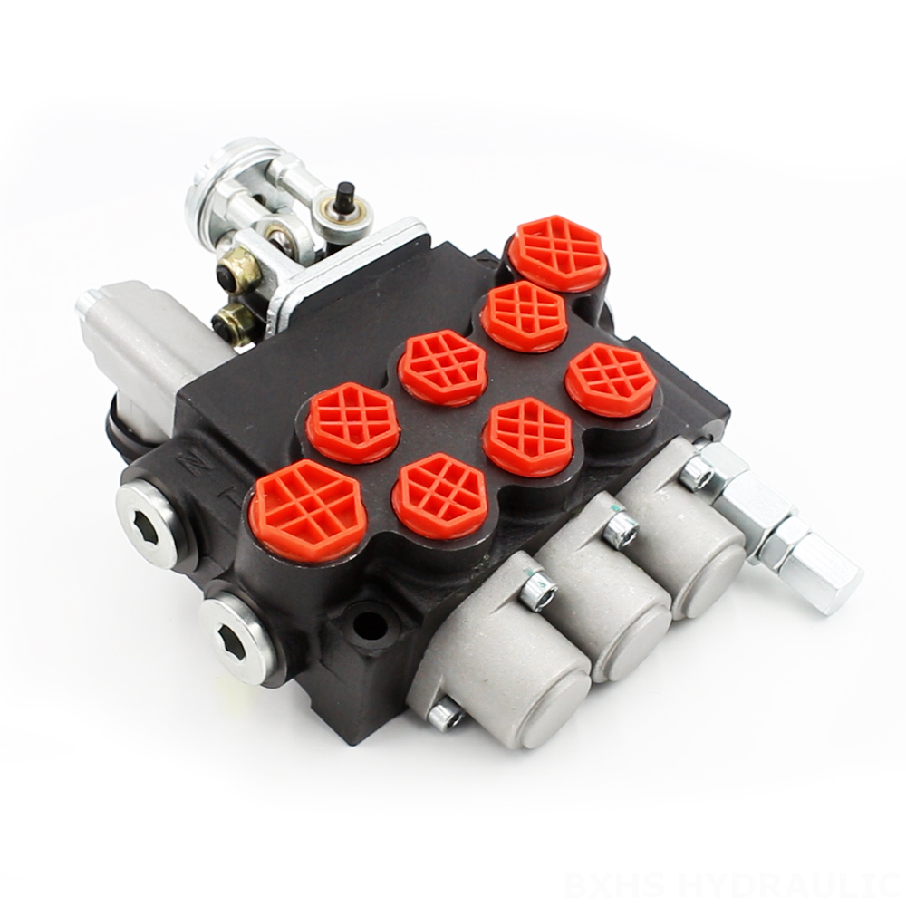 P40 Manual and Joystick 3 Spool Monoblock Directional Valve image